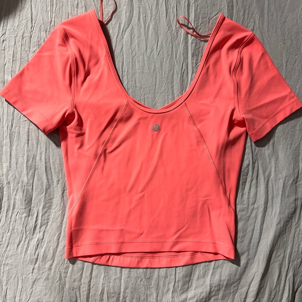 Lululemon- Coral Align Tee - size 2